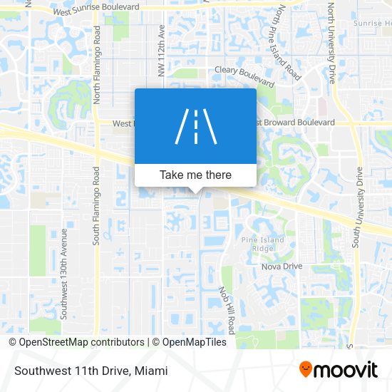 Southwest 11th Drive map
