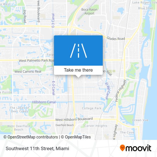 Southwest 11th Street map