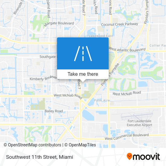 Southwest 11th Street map