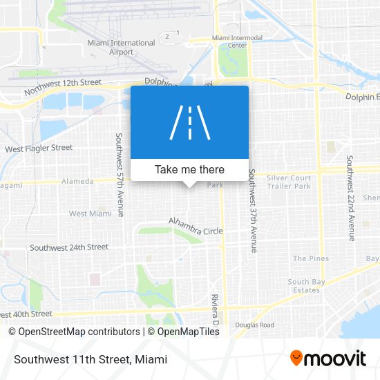 Southwest 11th Street map