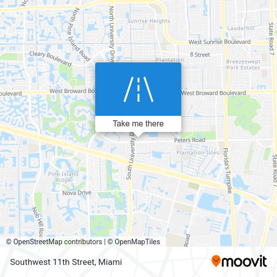 Mapa de Southwest 11th Street