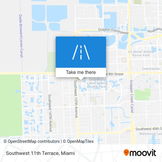 Mapa de Southwest 11th Terrace