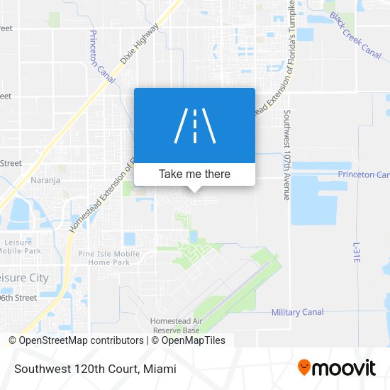 Southwest 120th Court map