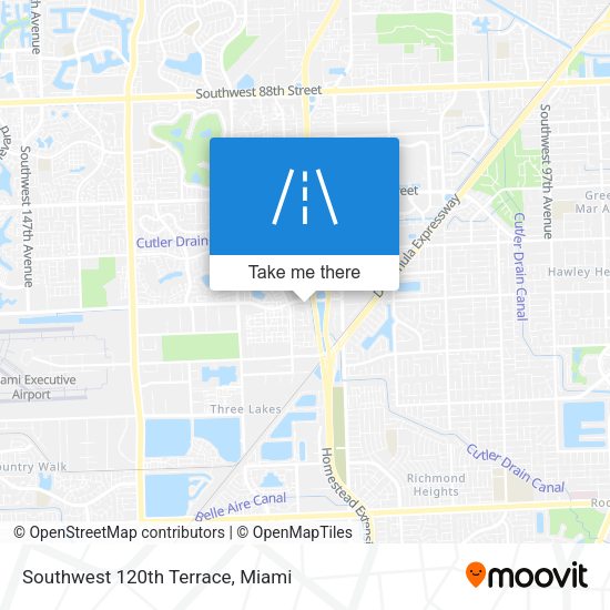 Southwest 120th Terrace map
