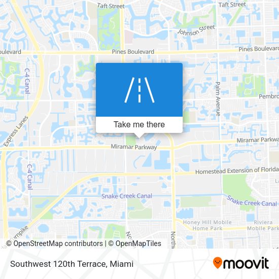 Southwest 120th Terrace map