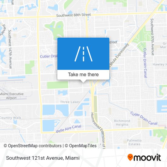 Southwest 121st Avenue map