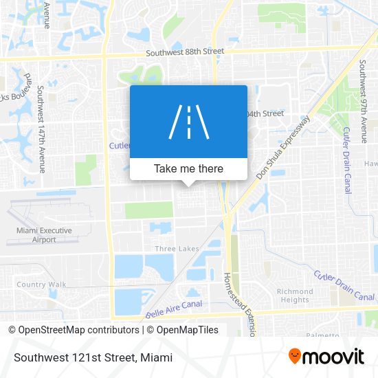 Southwest 121st Street map