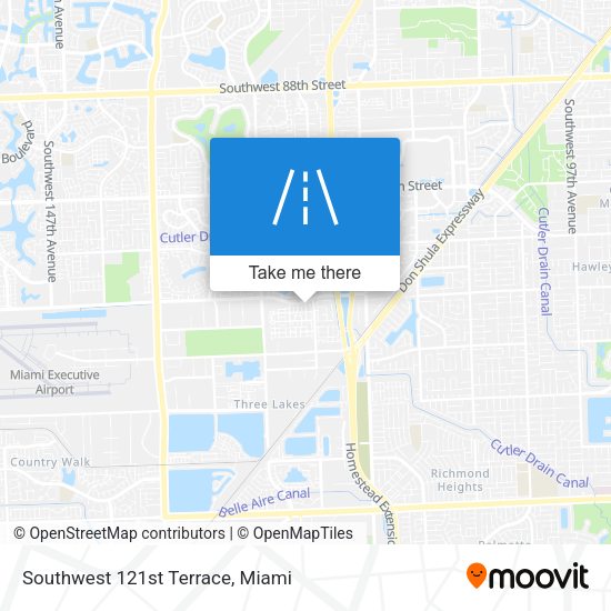 Mapa de Southwest 121st Terrace