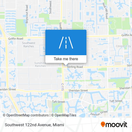 Southwest 122nd Avenue map