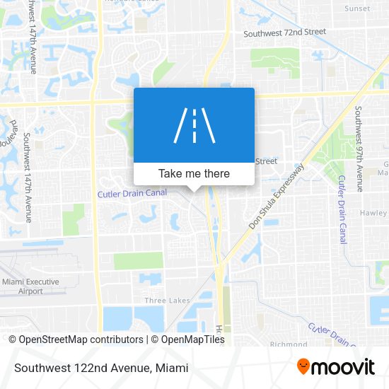 Southwest 122nd Avenue map