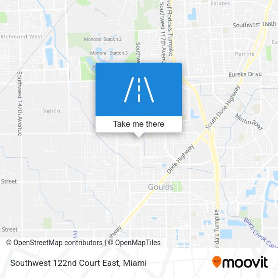 Southwest 122nd Court East map