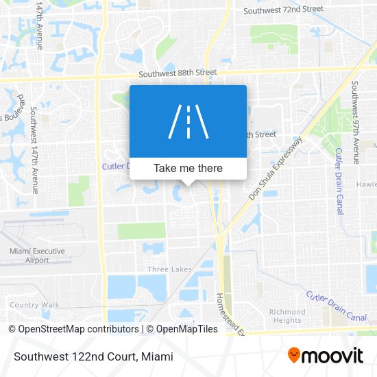 Southwest 122nd Court map