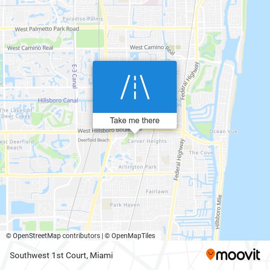 Southwest 1st Court map