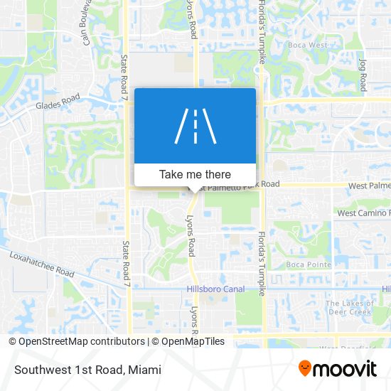 Southwest 1st Road map