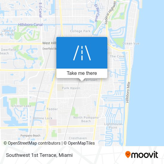 Southwest 1st Terrace map