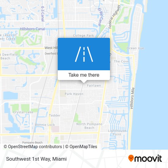 Southwest 1st Way map