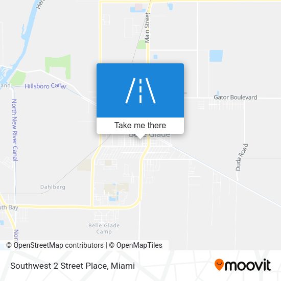Southwest 2 Street Place map
