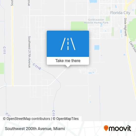 Southwest 200th Avenue map