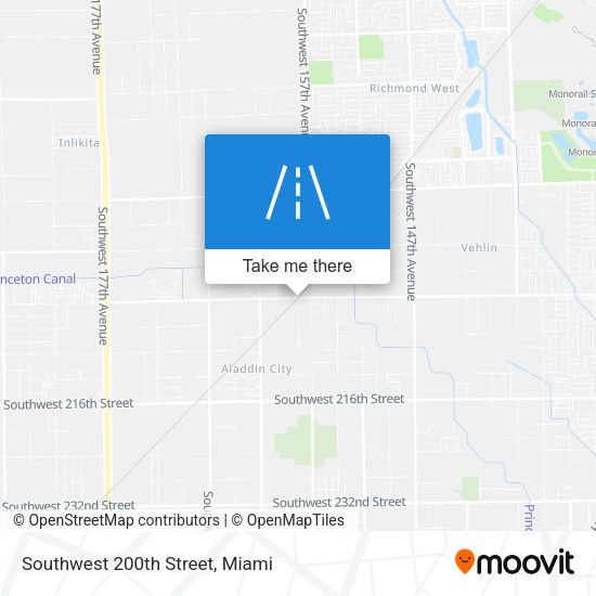 Mapa de Southwest 200th Street