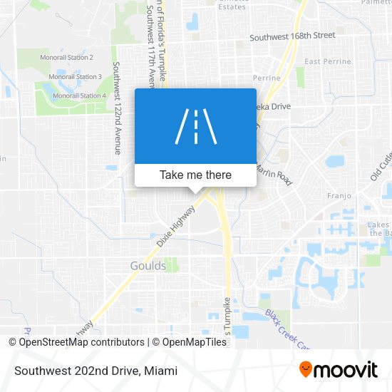 Mapa de Southwest 202nd Drive