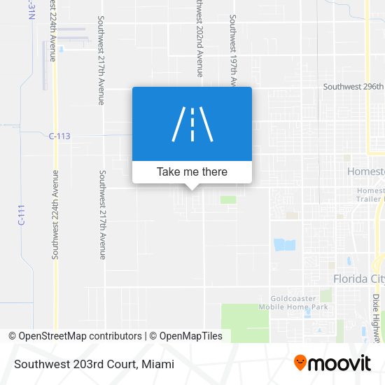 Mapa de Southwest 203rd Court