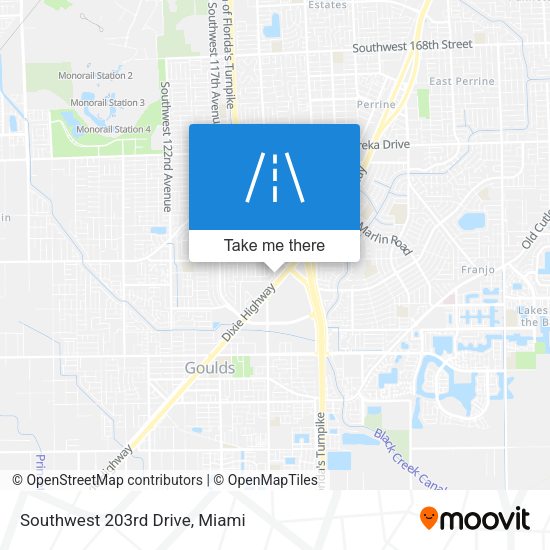 Mapa de Southwest 203rd Drive