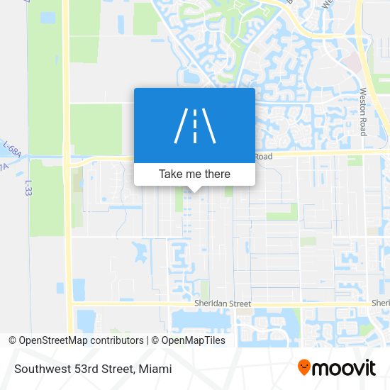 Mapa de Southwest 53rd Street