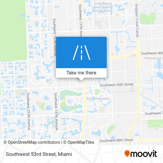 Southwest 53rd Street map