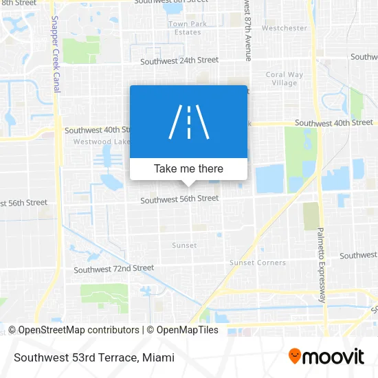 Southwest 53rd Terrace map