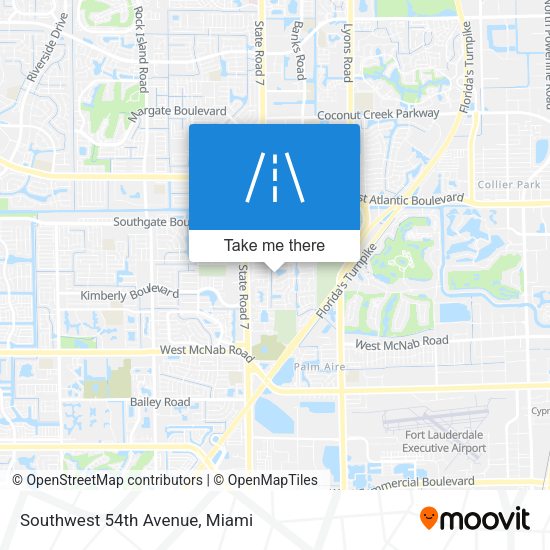 Southwest 54th Avenue map