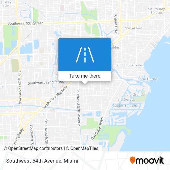 Mapa de Southwest 54th Avenue