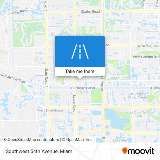 Mapa de Southwest 54th Avenue