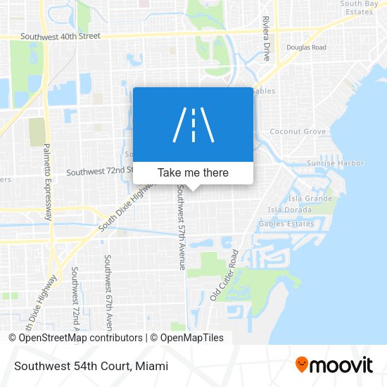 Mapa de Southwest 54th Court