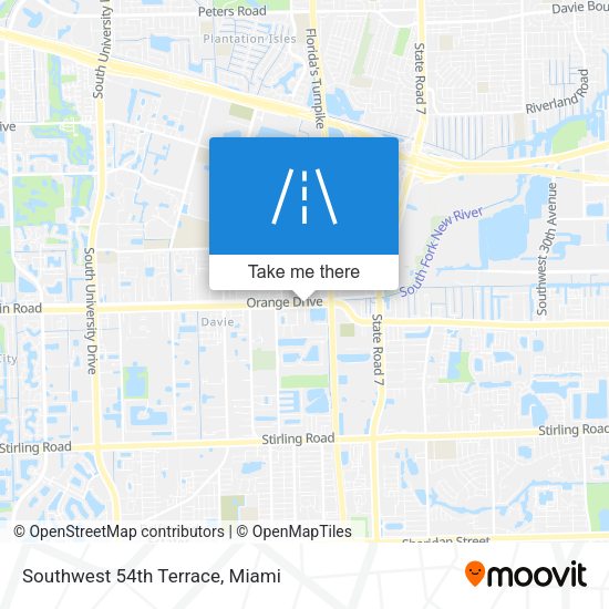 Mapa de Southwest 54th Terrace
