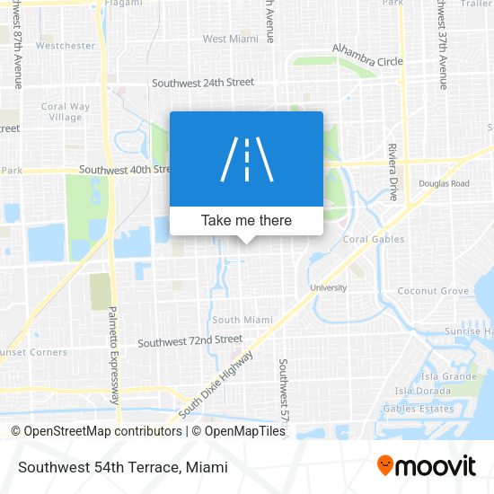 Southwest 54th Terrace map
