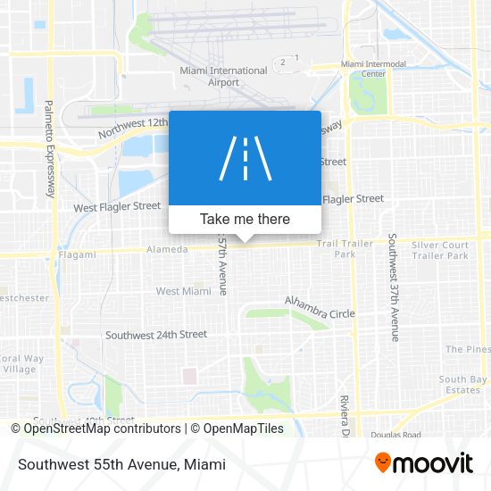 Southwest 55th Avenue map