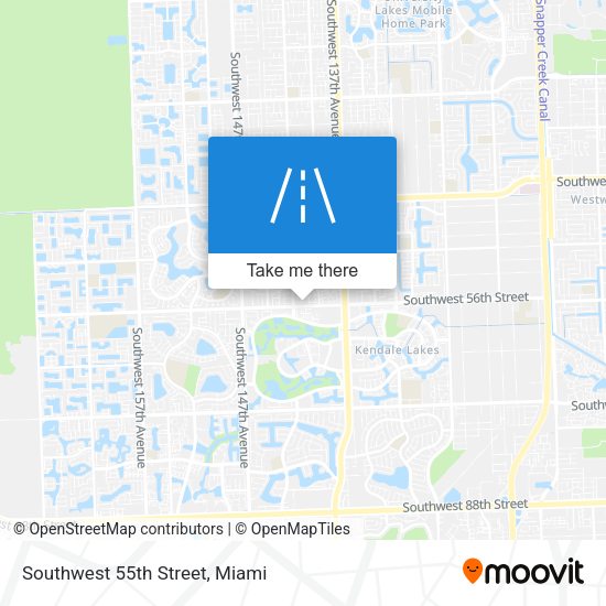 Southwest 55th Street map