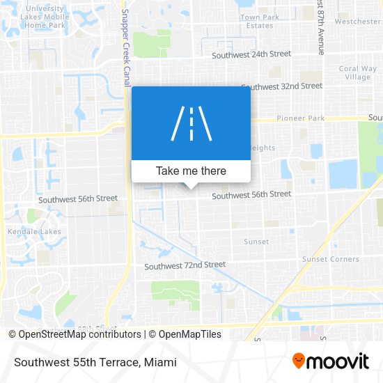 Southwest 55th Terrace map