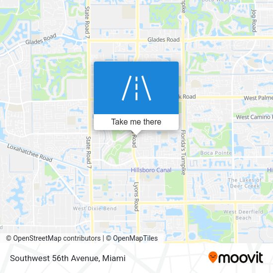 Southwest 56th Avenue map
