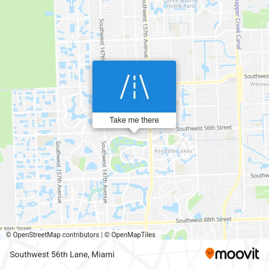 Southwest 56th Lane map