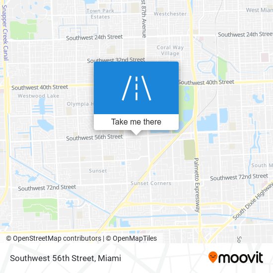 Southwest 56th Street map