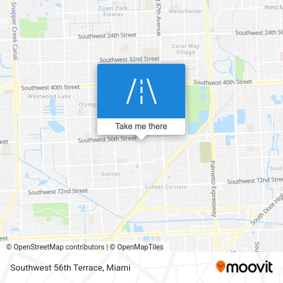 Mapa de Southwest 56th Terrace