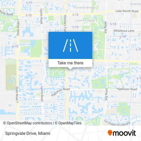 Springvale Drive map