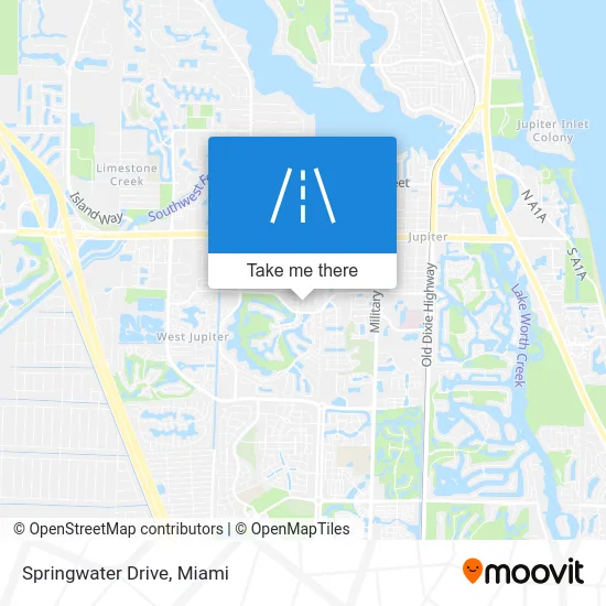 Springwater Drive map