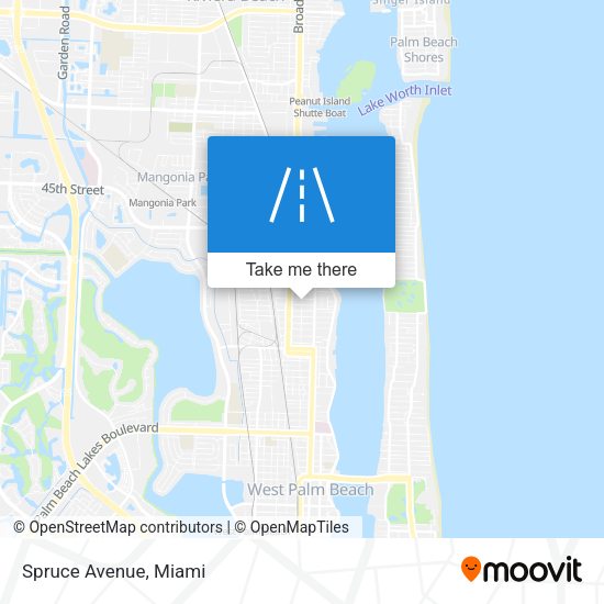 Mapa de Spruce Avenue