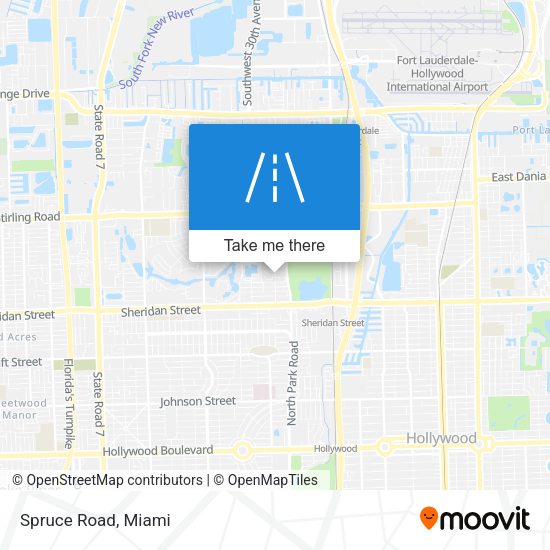 Mapa de Spruce Road
