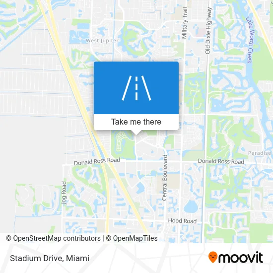 Stadium Drive map