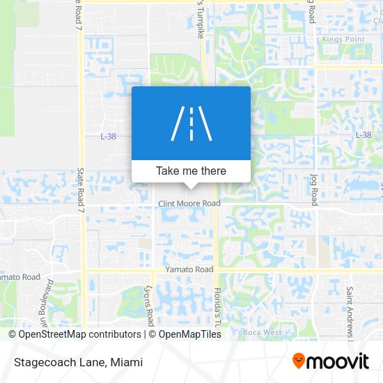 Mapa de Stagecoach Lane