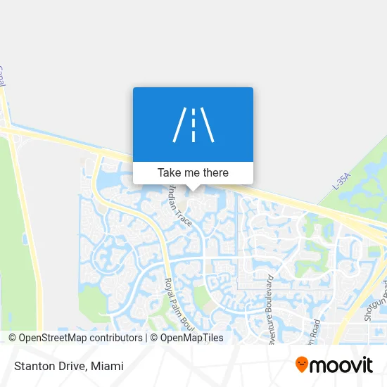 Stanton Drive map