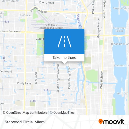 Mapa de Starwood Circle